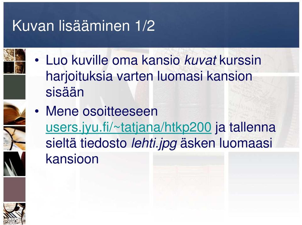 Mene osoitteeseen users.jyu.