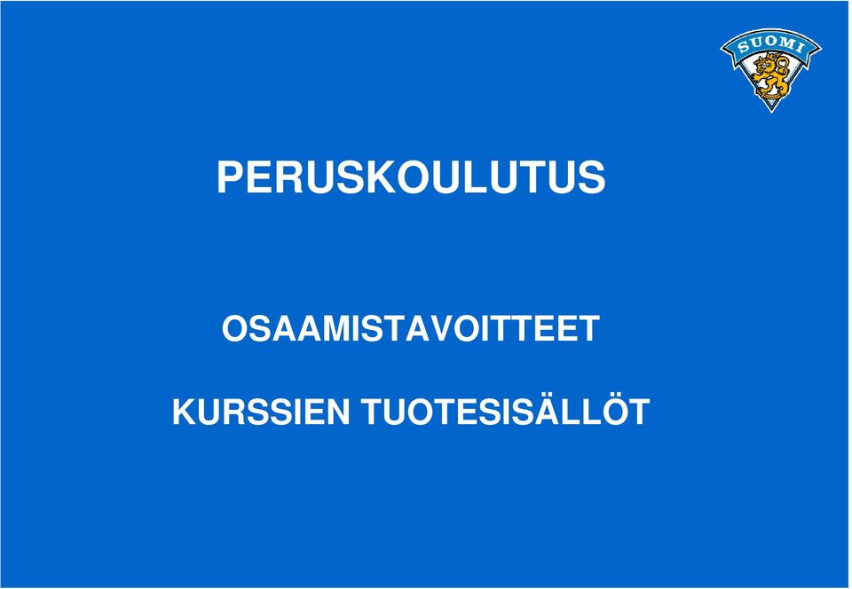 TUOTESISÄLLÖT 4.9.