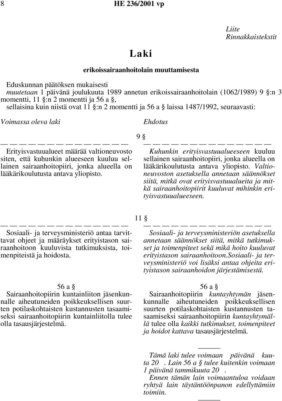 kuhunkin alueeseen kuuluu sellainen sairaanhoitopiiri, jonka alueella on lääkärikoulutusta antava yliopisto.