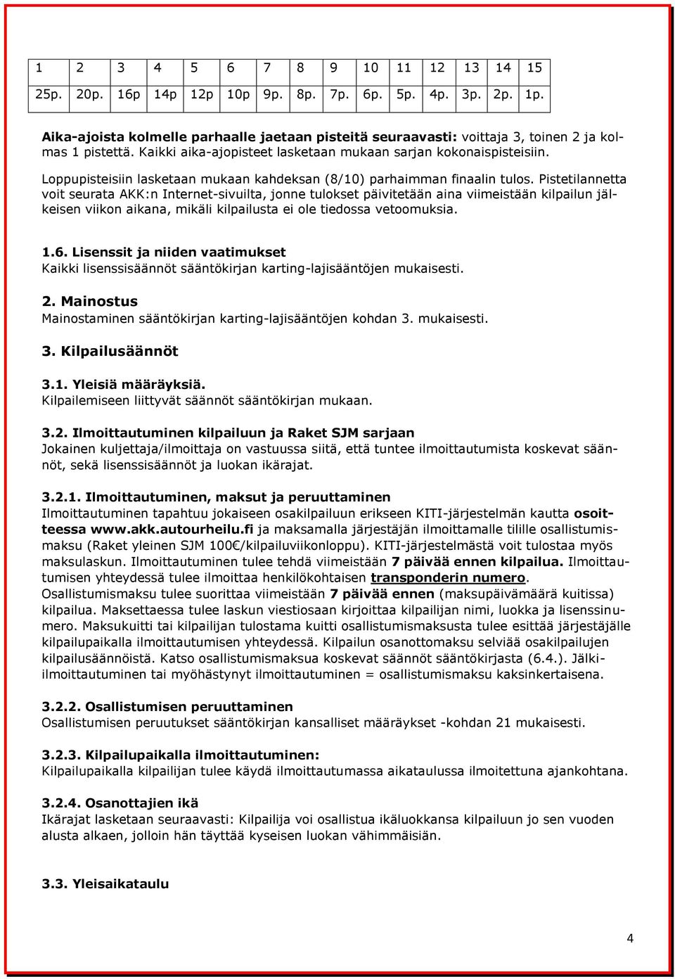 Loppupisteisiin lasketaan mukaan kahdeksan (8/10) parhaimman finaalin tulos.