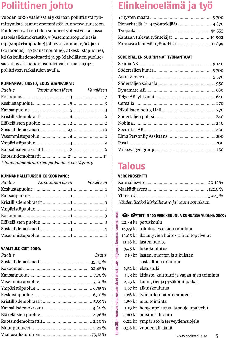 (keskustapuolue), kd (kristillisdemokraatit) ja pp (eläkeläisten puolue) saavat hyvät mahdollisuudet vaikuttaa laajojen poliittisten ratkaisujen avulla.