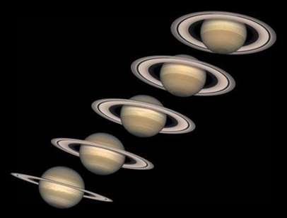 SATURNUKSEN RENKAAT Saturnuksella on renkaat kuten muillakin aurinkokuntamme kaasuplaneetoilla Renkaat ovat rakentuneet miljardeista jääpartikkeleista, joista jokainen kiertää planeettaa omalla