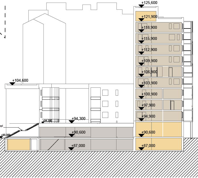 24,600 28,600 35,300 1 YLEISTÄ 4.5.2015 3(9) Tarkasteltava kohde on kymmenenkerroksinen asuinrakennuksen torniosa (kuva 1), joka on osa korttelin kokonaisuutta.