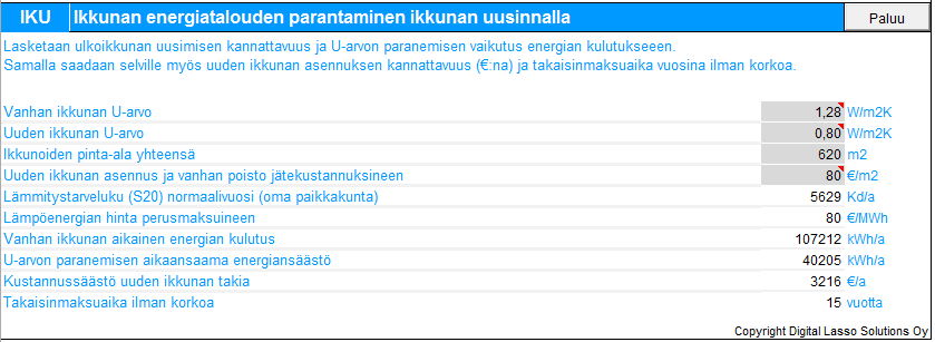 MX6 Energia Kannattavuuslaskenta MX6 Energia ohjelman Kannattavuuslaskenta osiossa arvioidaan ja lasketaan erilaisten suunniteltujen rakennusten korjaustoimenpiteisiin tehtävien investointien