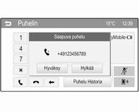 50 Puhelin Soita numeroon valitsemalla haluamasi yhteystieto. Numeron valitseminen uudelleen Edelliseen numeroon voidaan soittaa uudelleen.