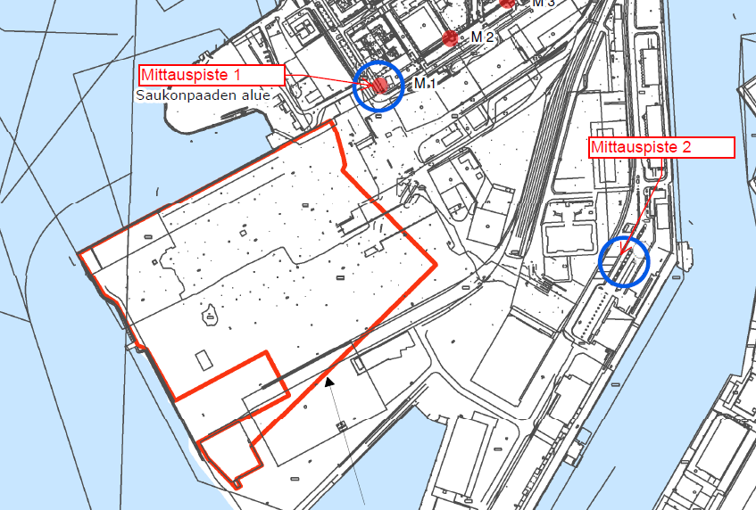 Meluselvitykset - Melumittaus ennen välivarastoinnin aloittamista (18.8.2009) - Mallinnus betonin murskauksesta (21.10.