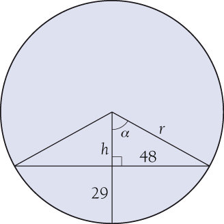 48 sin α = 54 α = 6,7339 6,73 Huippukulman suuruus n α = 6,73 = 15,46.