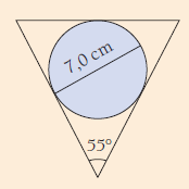 sin43,585 = 14 = 14 sin 43,585 14 = 9,6501 9,65 (cm) Jänteen pituus n = 9,65 = 19,304 19,3 (cm). 3. Kartin sisään laitettiin pall kuvan mukaisesti.