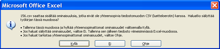 Elisa Oyj Käyttöhje 21 (21) 15. Tallenna tiedst haluamaasi hakemistn malle tietkneellesi. Valitse Tallennusmudksi alasvetvaliksta CSV (luettelertin) ja paina tallenna (Kuva 28).