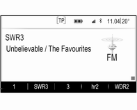 Asemaluettelot FM- tai DAB-aaltoalue Käännä MENU -säädintä näyttääksesi listan kaikista vastaanotettavista asemista. Selaa listaa ja valitse haluamasi asema.