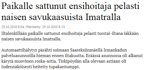 Pronto: Paloilmoitin antaa