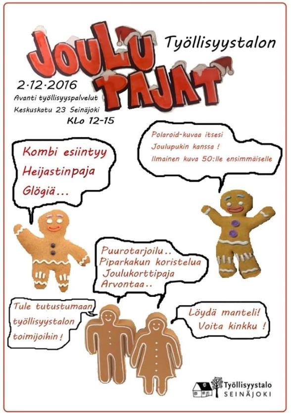 Seinäjoen kaupungin Työllisyystalon joulupajat