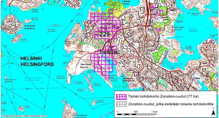 Helsinki, Zonation-aluetunnus 229 HELSINKI (229) Alue sijaitsee Itä-Helsingissä Laajasalon kaupunginosassa. Alue ulottuu pohjoisessa Tuurholman puistoon ja etelässä Tahvonlahdenniemelle.