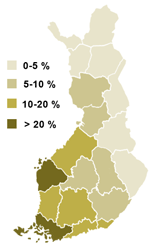 Metsien maan pellot Suomen maa-alasta n. 6,5 % on peltoa Kerrannaisvaikutukset niin elinkeinoihin kuin luonnon monimuotoisuuteen %- osuuttaan suurempia (vs.