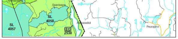 389 Kuva 17-6. Ote Länsi-Lapin maakuntakaavasta. Suhangon kaivosalueen sijainti on merkitty kartalle rajauksella (tummanpunainen). Länsi-Lapin maakuntakaavaa ollaan uusimassa.