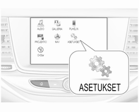 126 Mittarit ja käyttölaitteet Passiivinen ovien lukituksen avaus: Konfiguraation muuttaminen siten, että joko vain kuljettajan oven tai koko auton lukitus avautuu.