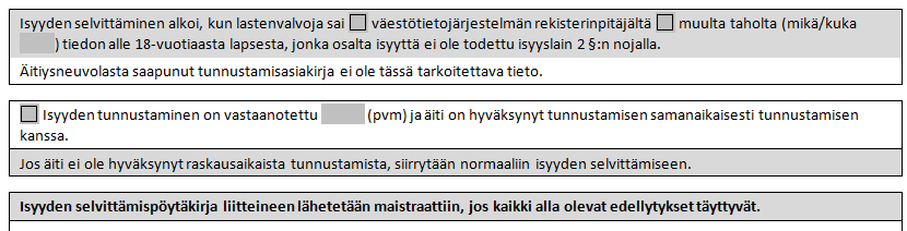 Esimerkki tietojen otsikoinnista Kuva 15. Ote asiakirjarakenteesta Tietokentän nimeä ei tulosteta lainkaan, kun otsikko-sarakkeessa lukee ei otsikkoa.