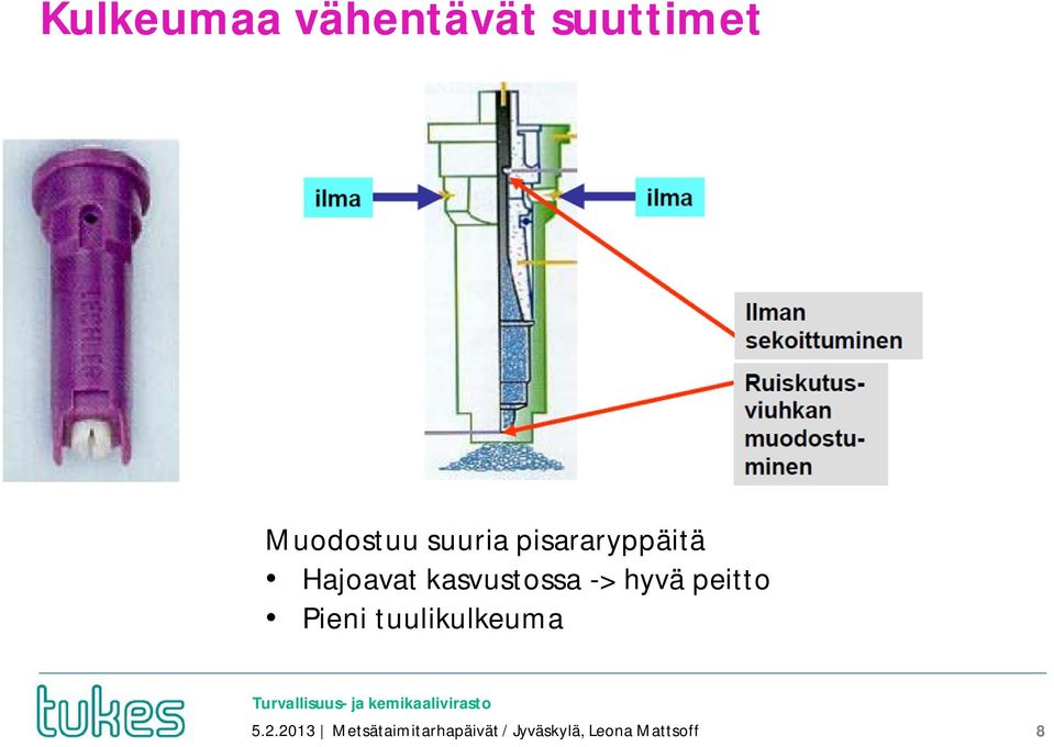-> hyvä peitto Pieni tuulikulkeuma 5.2.
