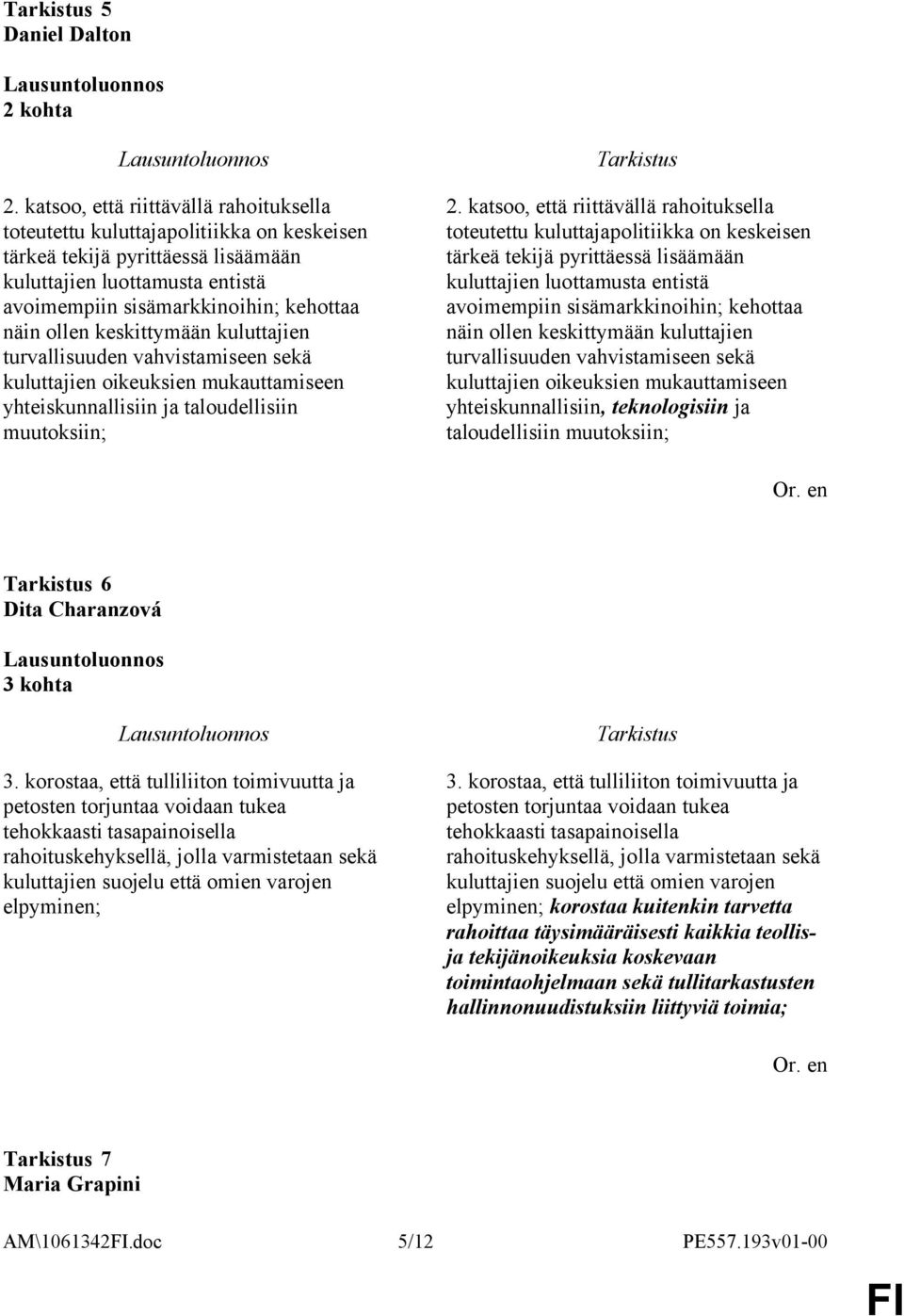 ollen keskittymään kuluttajien turvallisuuden vahvistamiseen sekä kuluttajien oikeuksien mukauttamiseen yhteiskunnallisiin ja taloudellisiin muutoksiin; 2.