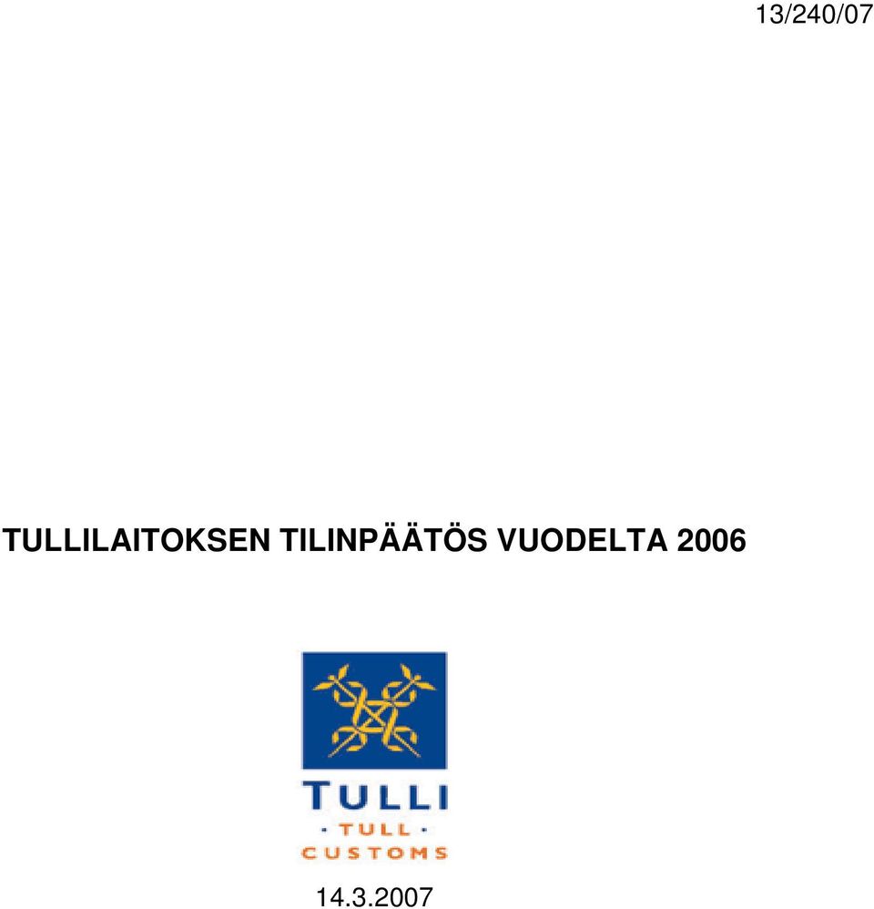 TILINPÄÄTÖS