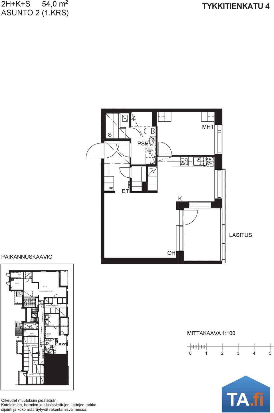 89,4 m 2 ULOILUVÄLINEVARATO 13,7 m 2 UIVAU 34,6 m IRTAIMITOVARATO 2 9,5 m 2