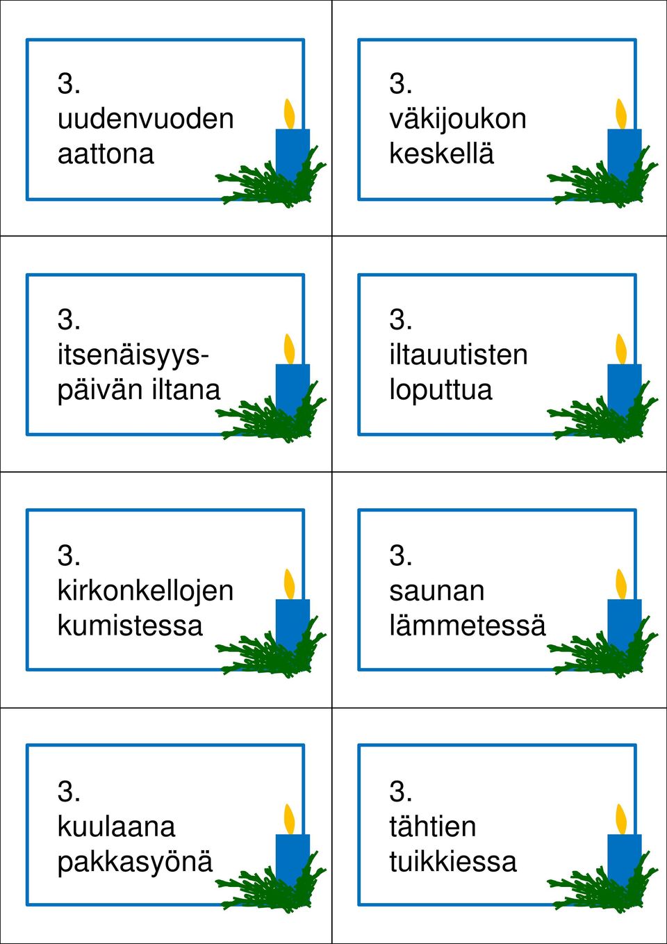 loputtua kirkonkellojen kumistessa saunan