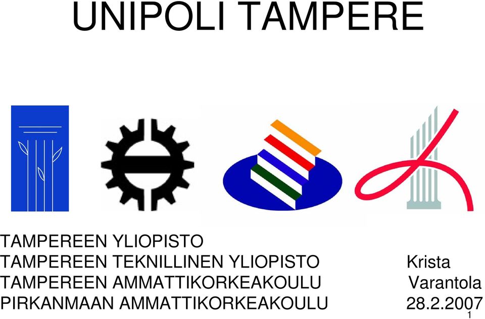 TAMPEREEN AMMATTIKORKEAKOULU Varantola