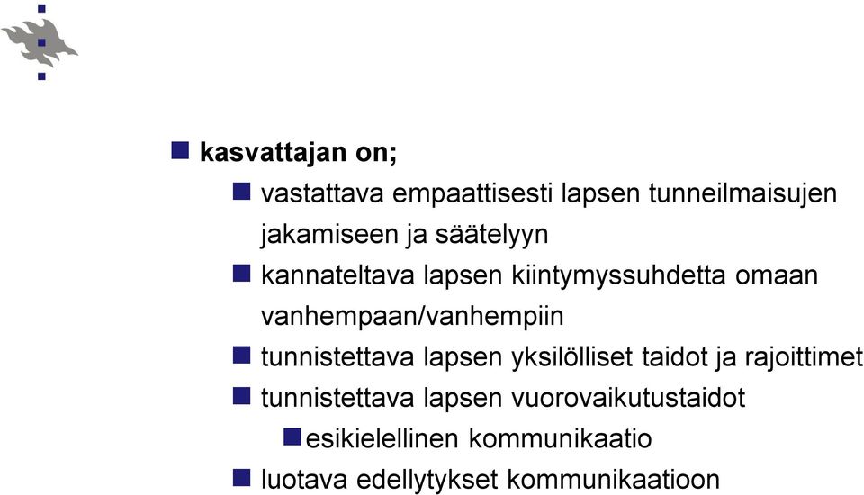 tunnistettava lapsen yksilölliset taidot ja rajoittimet tunnistettava lapsen