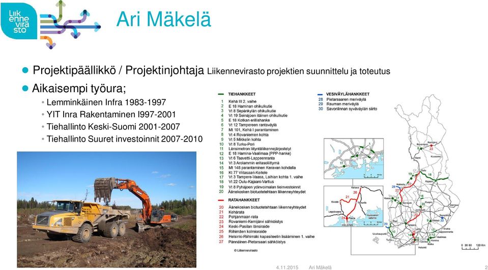 Lemminkäinen Infra 1983-1997 YIT Inra Rakentaminen I997-2001