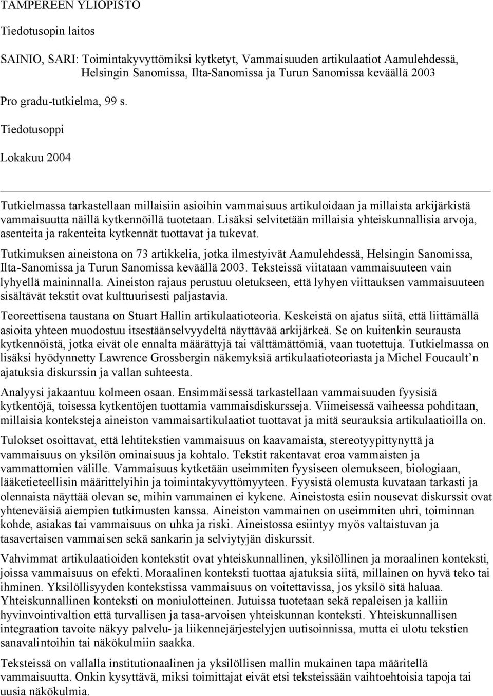 Yliopiston kytkennät sivusto
