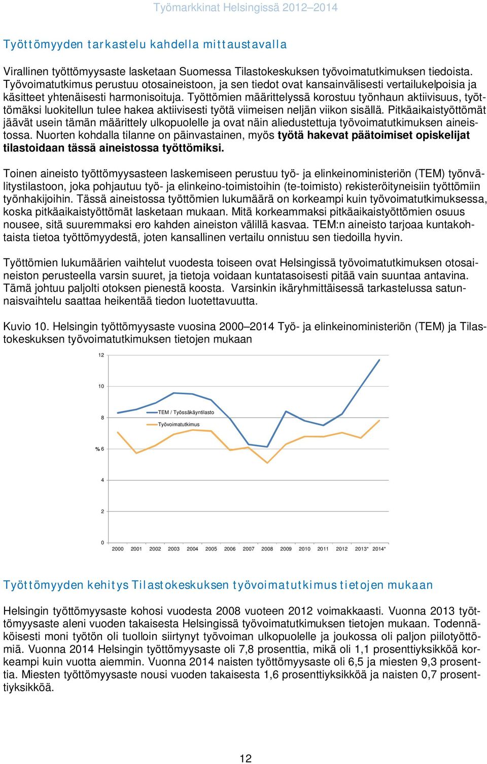 Työttömien määrittelyssä korostuu työnhaun aktiivisuus, työttömäksi luokitellun tulee hakea aktiivisesti työtä viimeisen neljän viikon sisällä.