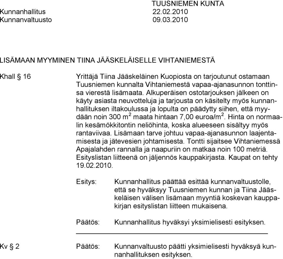 lisämaata.