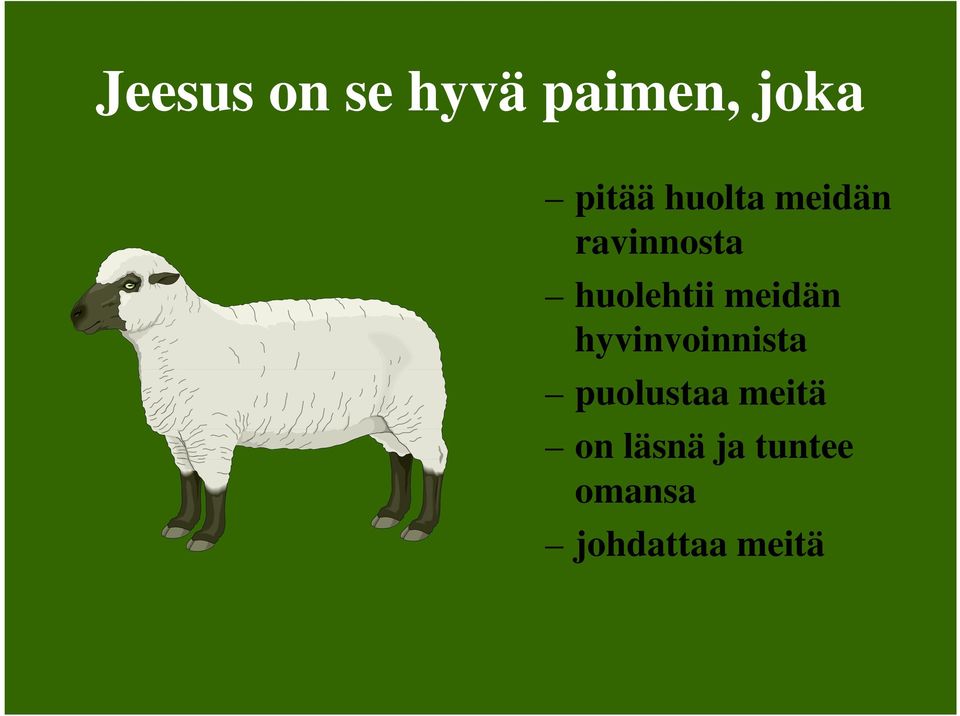 meidän hyvinvoinnista puolustaa meitä