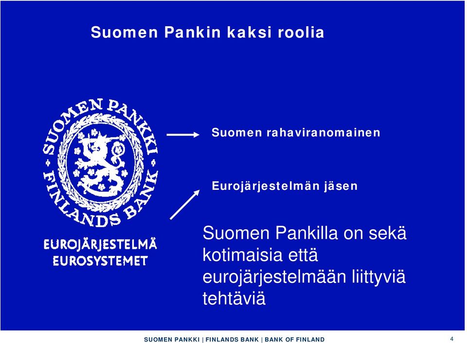 jäsen Suomen Pankilla on sekä