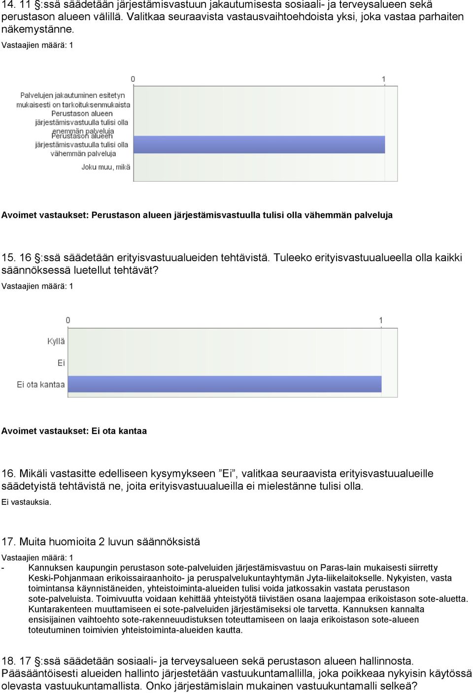 Tuleeko erityisvastuualueella olla kaikki säännöksessä luetellut tehtävät? ota kantaa 16.