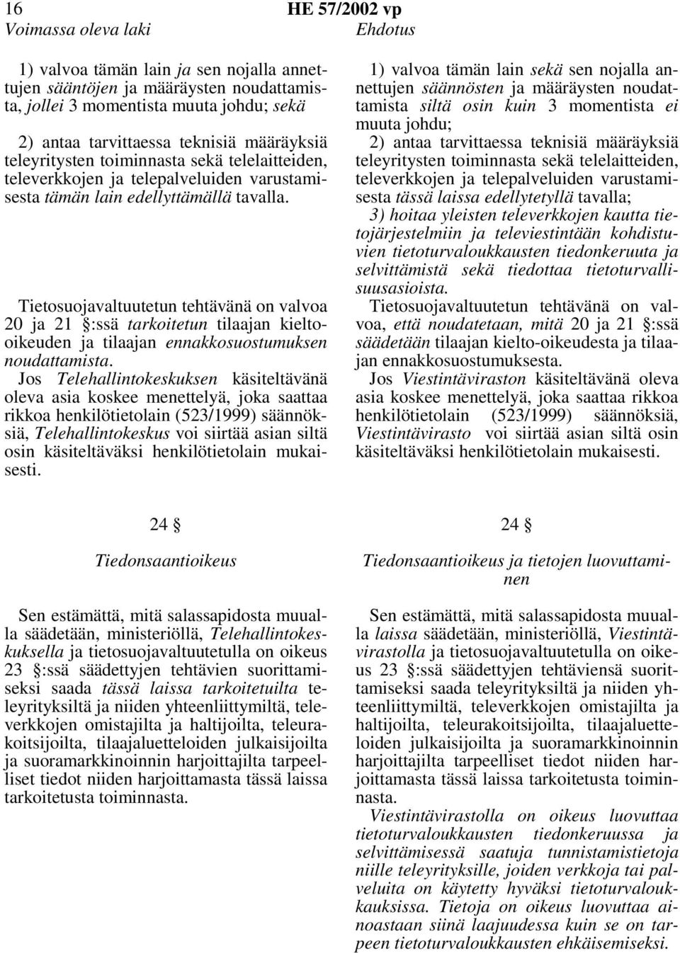 Tietosuojavaltuutetun tehtävänä on valvoa 20 ja 21 :ssä tarkoitetun tilaajan kieltooikeuden ja tilaajan ennakkosuostumuksen noudattamista.