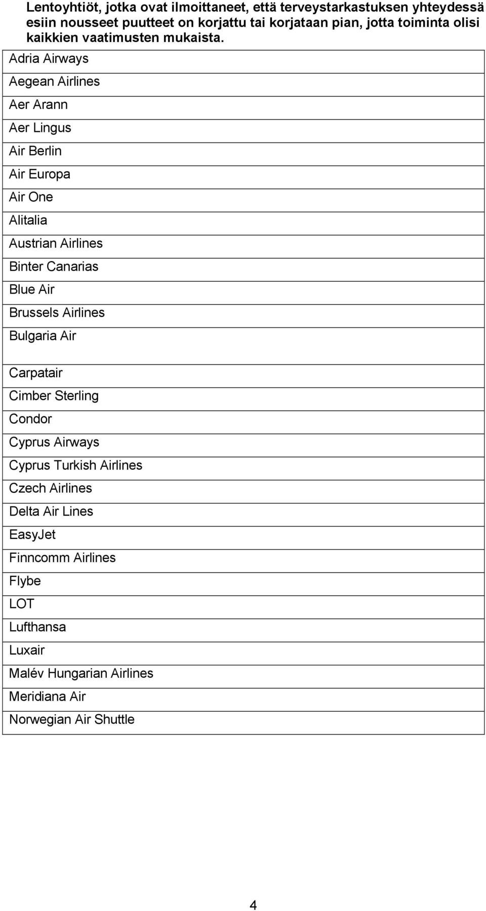 Adria Airways Aegean Airlines Aer Arann Aer Lingus Air Berlin Air Europa Air One Alitalia Austrian Airlines Binter Canarias Blue Air