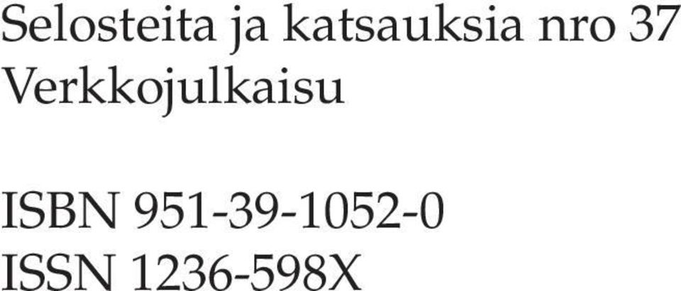 Verkkojulkaisu ISBN