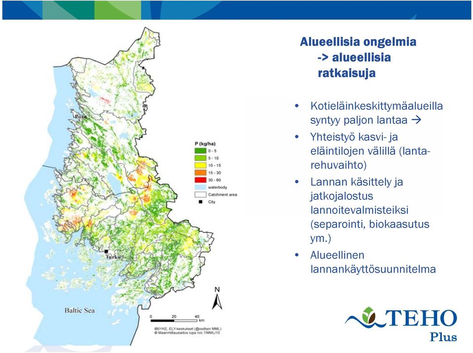 eläintilojen välillä (lantarehuvaihto) Lannan käsittely ja