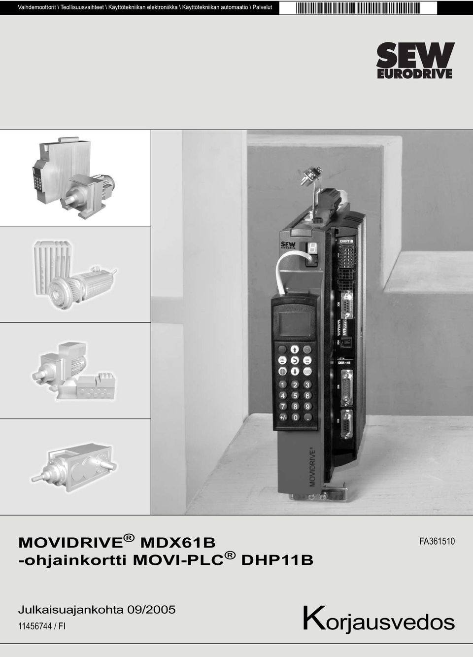 MOVIDRIVE MDX61B -ohjainkortti MOVI-PLC DHP11B