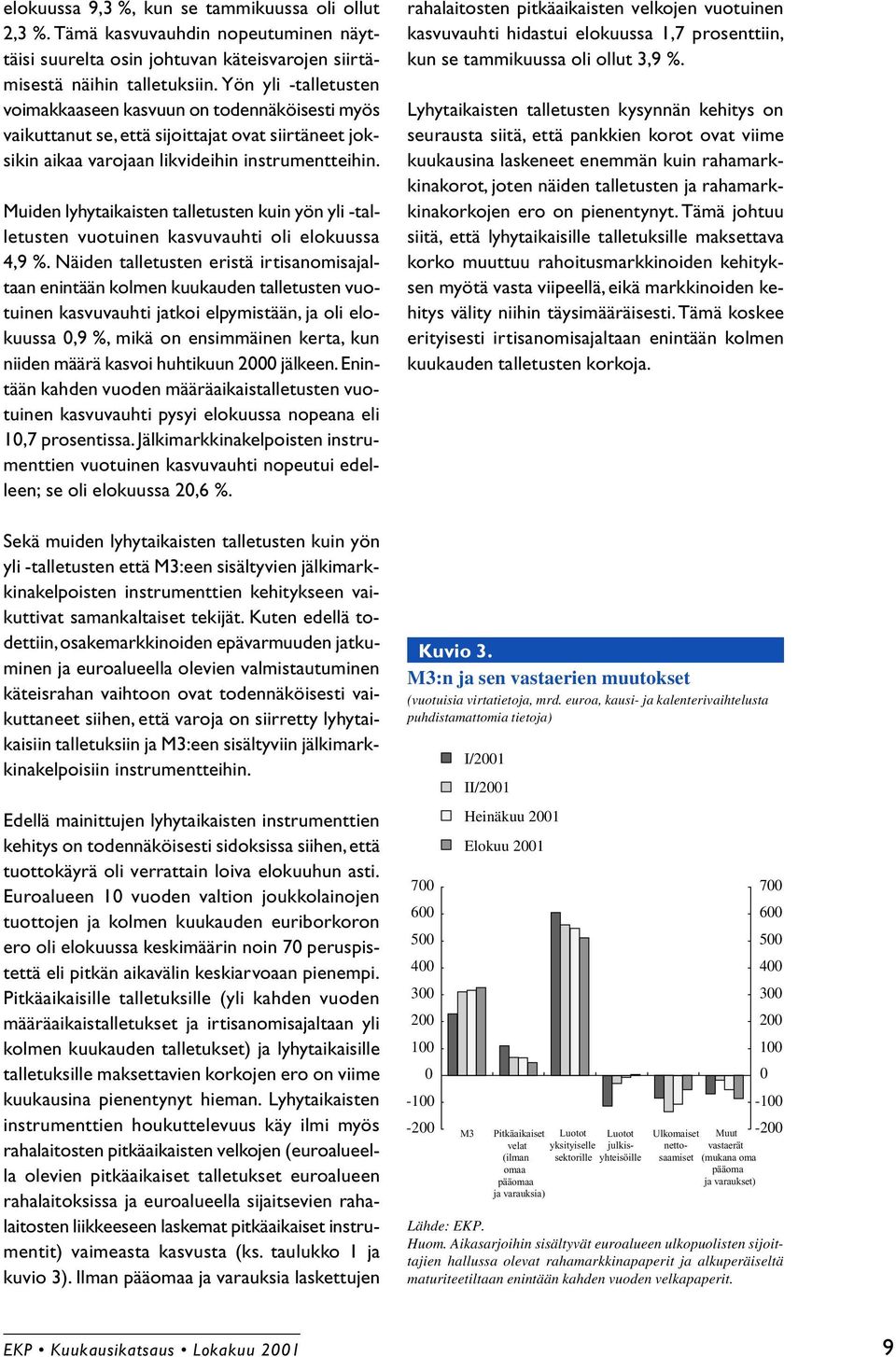 Muiden lyhytaikaisten talletusten kuin yön yli -talletusten vuotuinen kasvuvauhti oli elokuussa 4,9 %.