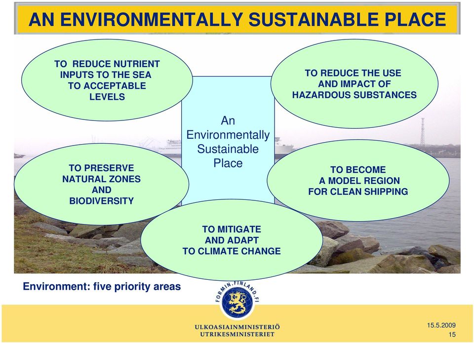 Sustainable Place TO REDUCE THE USE AND IMPACT OF HAZARDOUS SUBSTANCES TO BECOME A