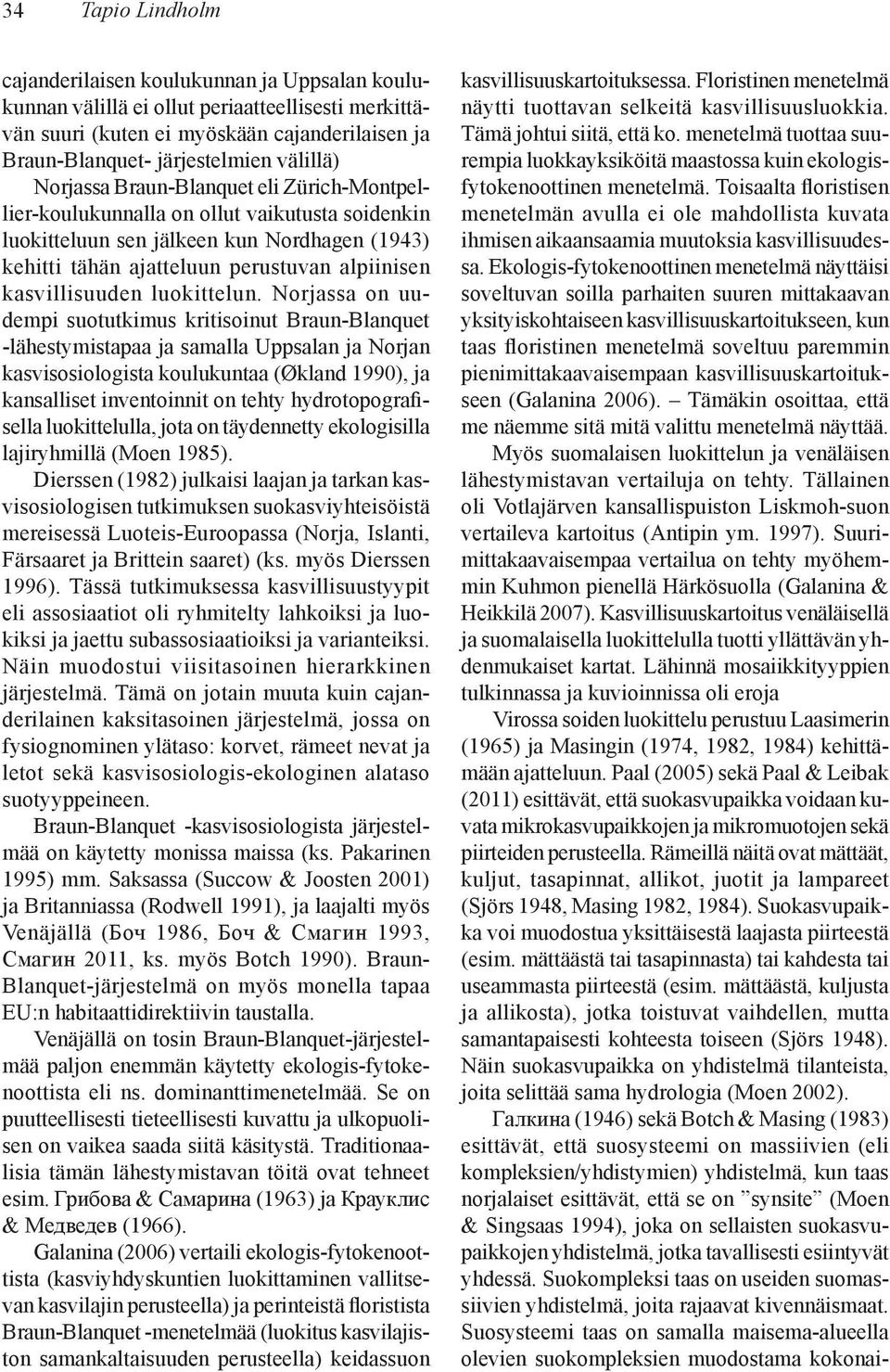 kasvillisuuden luokittelun.