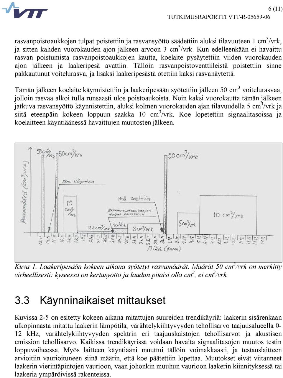 Tällöin rasvanpoistoventtiileistä poistettiin sinne pakkautunut voitelurasva, ja lisäksi laakeripesästä otettiin kaksi rasvanäytettä.