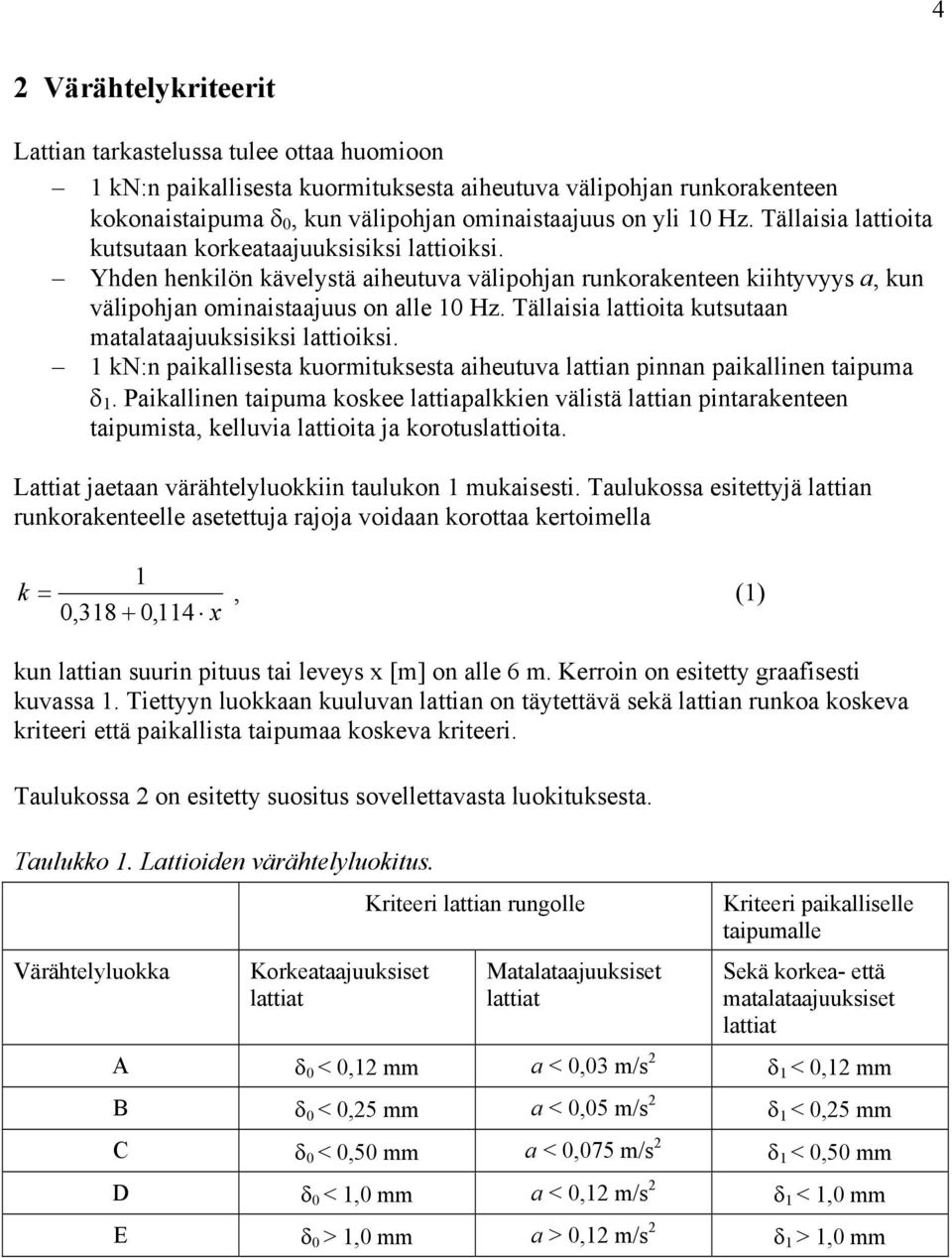 Täaisia attioita kutsutaan ataataajuuksisiksi attioiksi. kn:n paikaisesta kuorituksesta aiheutuva attian pinnan paikainen taipua δ.