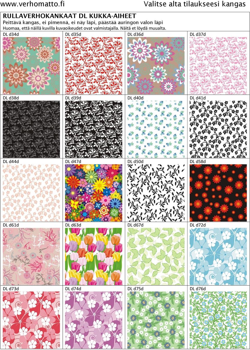 DL d50d DL d58d DL d61d DL d63d DL d67d