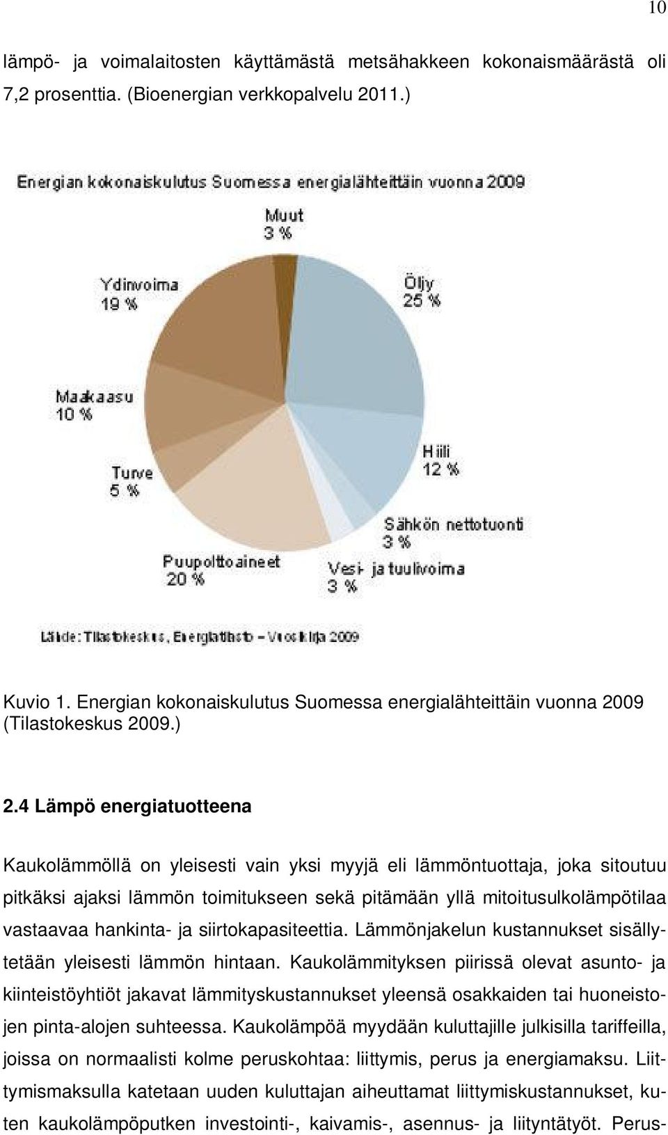 4 Lämpö energiatuotteena Kaukolämmöllä on yleisesti vain yksi myyjä eli lämmöntuottaja, joka sitoutuu pitkäksi ajaksi lämmön toimitukseen sekä pitämään yllä mitoitusulkolämpötilaa vastaavaa hankinta-