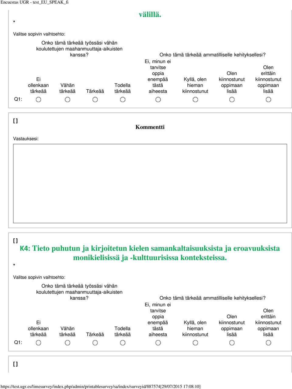 kehityksellesi?