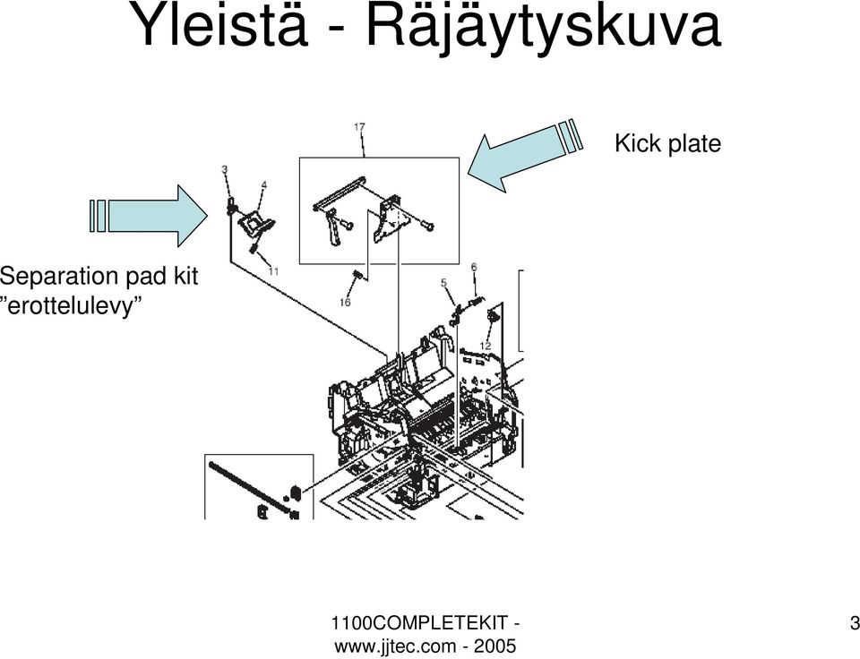 Kick plate