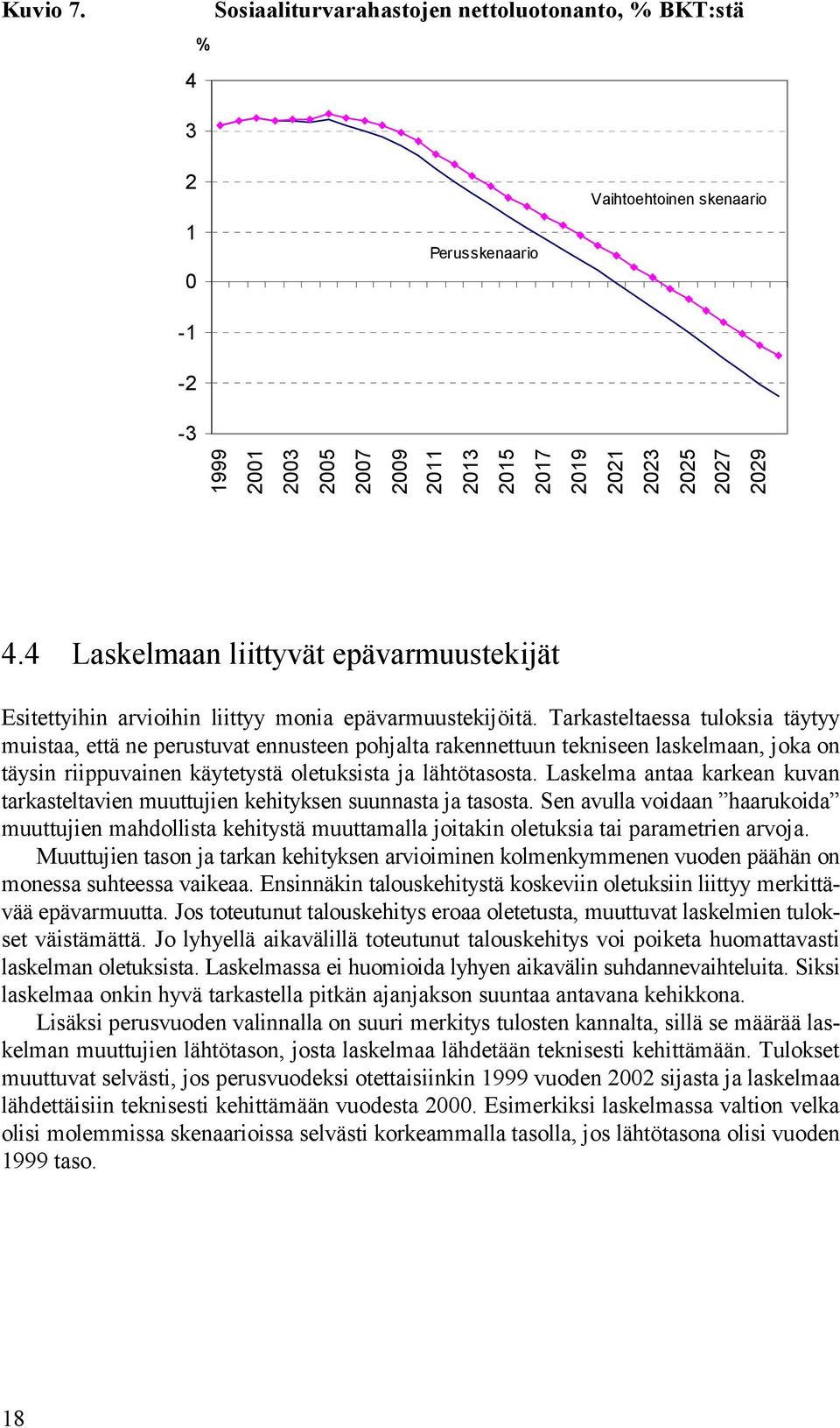 4 Laskelmaan liittyvät epävarmuustekijät Esitettyihin arvioihin liittyy monia epävarmuustekijöitä.